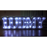 Letras Nombres Carteles Luminosos Luz Led Polifan Candy Bar