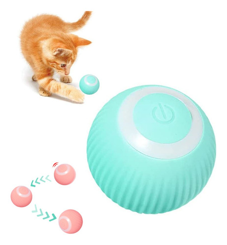 Juguete Pelota Para Gato Movimiento Interactivo Recargable