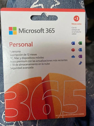 Licencia Microsoft Office 365 Personal 15 Meses