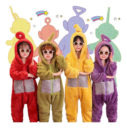 Pijama Mameluco Teletubbie Kawaii Niños Niña Ropa Disfrace