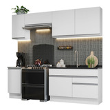 Armario De Cocina Completo Glamy 240cm Madesa 07 Blanco