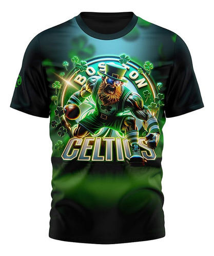 Remera Kapho Celtics Green Logo Adultos