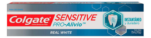 Colgate Sensitive Pro-alivio Real White Crema - 110 G