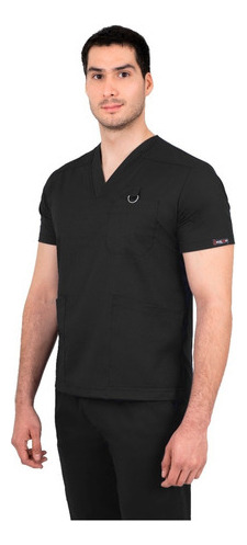 Uniforme Quirúrgico En Spandex Negro Antifluidos Para Hombre