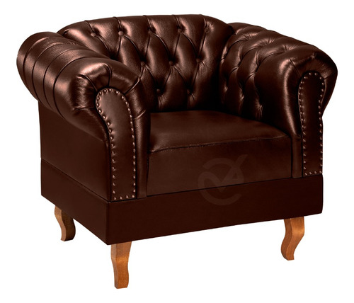 Poltrona Decorativa Duque Clássica Chesterfield  Capitonê  