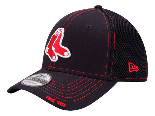 Gorra New Era Mlb 39thirty Boston Red Sox Hombre Negro