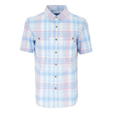 Camisa Con Manga Corta Tahoe Melange De Hombre Azul