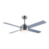 Ventilador De Techo 441 C Decorativo Modo Invierno Luz 24w Cantidad De Aspas 4 Estructura Plateado Aspas Madera Diámetro 112 Cm Material De Las Aspas Madera Enchapada