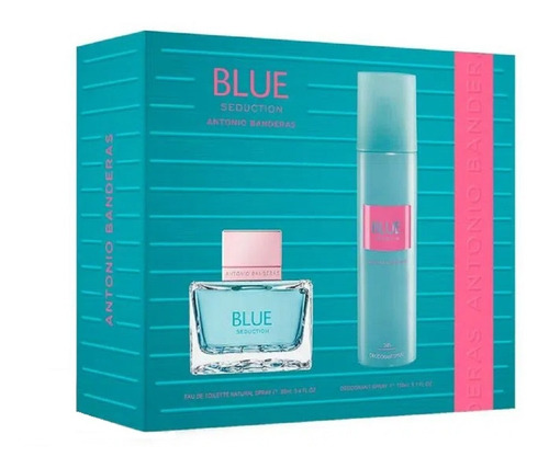 Set Blue Seduction For Woman Edt 80 Ml + Deo