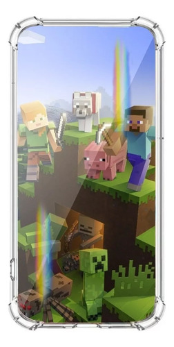 Carcasa Sticker Minecraft D4 Para Todos Los Modelos Huawei