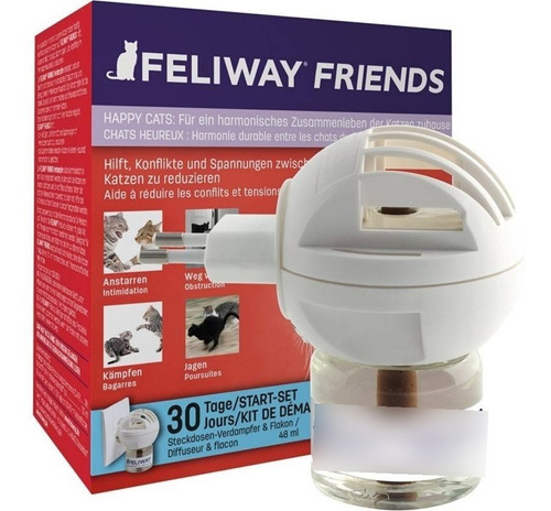 Feliway Friends Difusor Y Repuesto 48 Ml Calmante Para Gatos