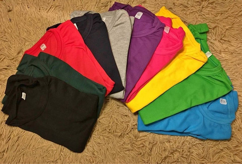Camiseta Algodón (pack De 6) De Todos Los Colores