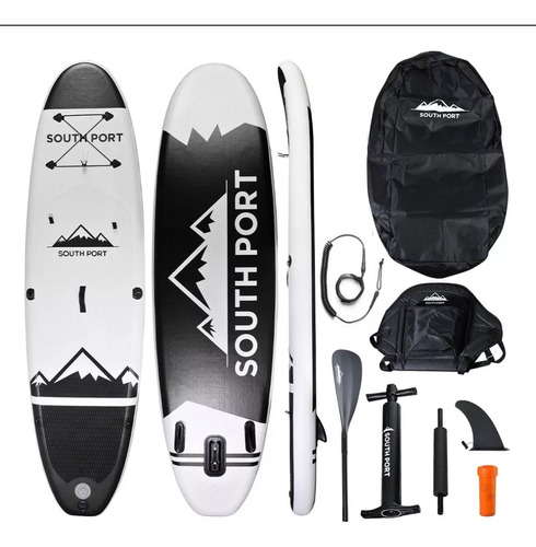 Tabla Inflable Paddle Board 305cm + Kit Bolso Traslado Negro