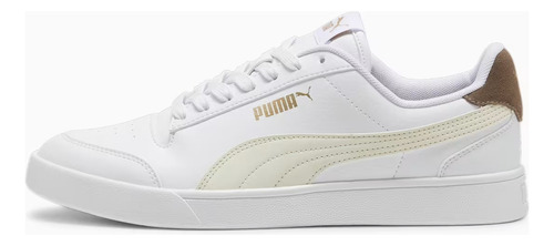 Tenis Puma Hombre Shuffle Cuero 309668-29 Blanco