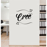 Vinil Decorativo Frase Motivacional Cree Motivación Sticker