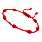 Pulsera Manilla Hilo Rojo 7 Nudos