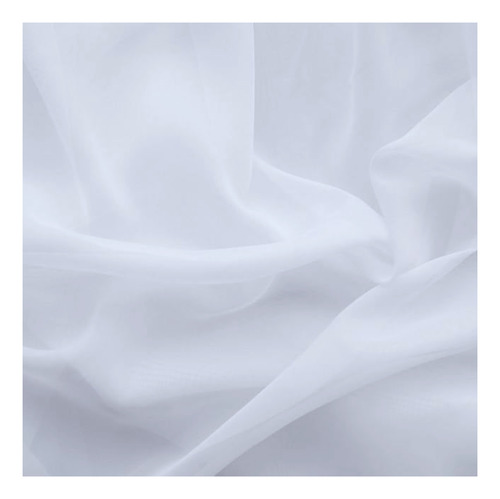 Tecido Voil Branco Liso Para Cortina Branco De 18 Metros