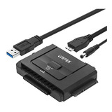 Unitek- Adaptador De Disco Duro Externo Usb 3.0 A Ide Y Sata