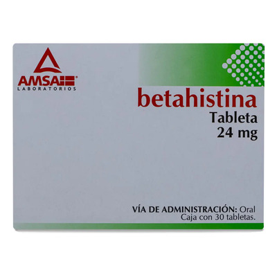 Betahistina 30 Tab 24 Mg Amsa | MercadoLibre