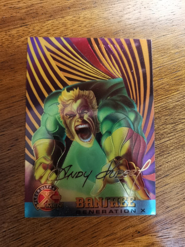 Trading Card Fleer Ultra X-men #29 Banshee 1995(cromo, Firma