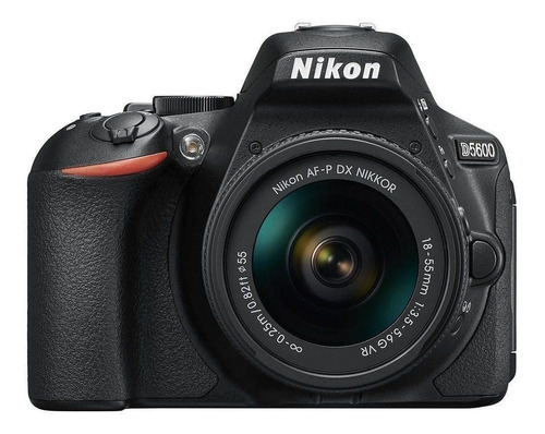  Nikon Kit D5600 + Lente 18-55mm Vr Dslr Color  Negro