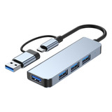 Hub Usb 3.0 Adaptador Usb C Divisor De Acoplamiento Datos