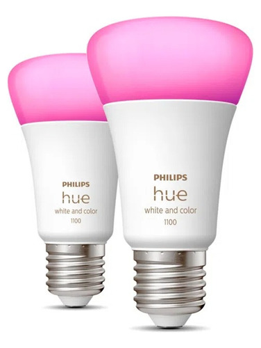 Combo X2 Philips Hue Lámpara Inteligente Bluetooth E27 Rgb