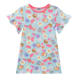 Camisola Infantil Feminino Estampado, Kukiê