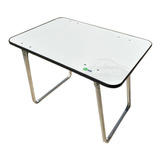 Mesa Aluminio Y Madera Plegable 90x60 Playa Jardin Camping