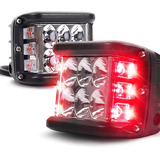 2 Faros Led Policia, Estrobo,blanco Rojo , Duallys Codigos