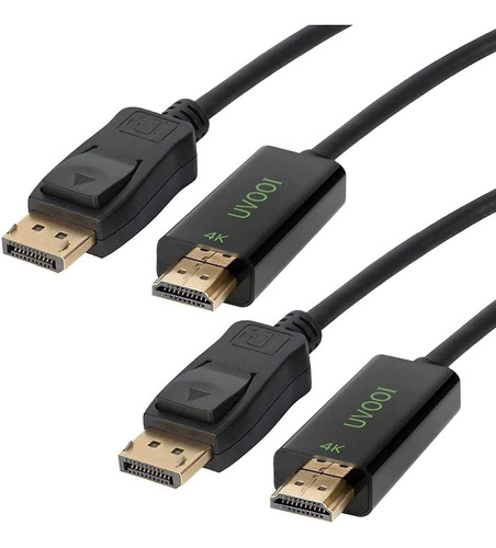 Cable Displayport A Hdmi Uvooi De 1.8 Mt Adaptador Dp A H...