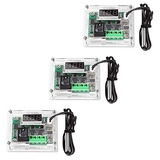 3pcs Placa De Control De Temperatura Digital W1209 12v ...