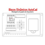 Blocos Dinâmicos Auto Cad - Quadro De Disjuntores Completo