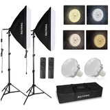 Softbox - Kit De Iluminación Para Fotografía, Caja Suave De 