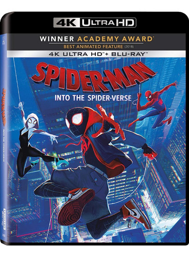 Spider Man Into The Spiderverse 4k Uhd + Blu Ray Orig Nueva