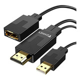 Adaptador Hdmi A Displayport 4k @60hz - Ps4, Xbox, Ns