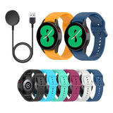 Malla + Cargador Para Samsung Watch 3 41mm Watch 4 40-44mm 