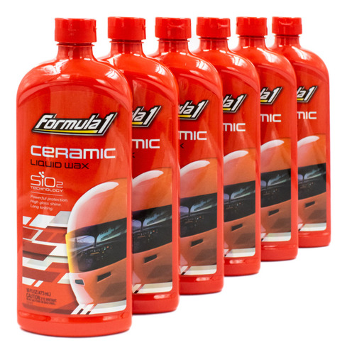 6 Pz Ceramic Liquid Wax For Cars Formula 1 Si02 Technology