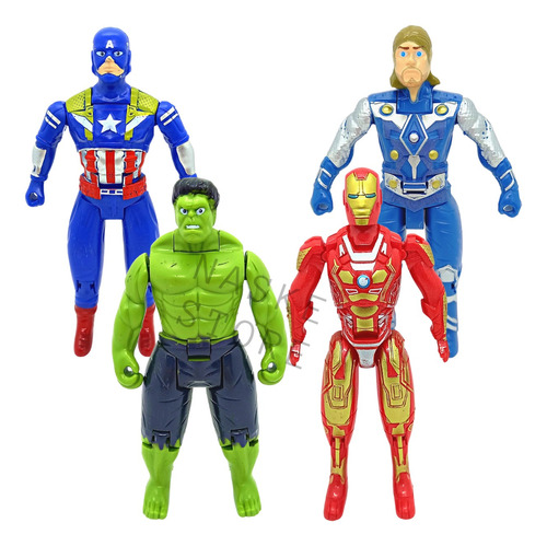 Muñeco Articulado Hulk Ironman Thor Avengers Transformer