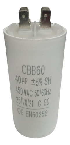 Condensador Capacitor Circular 40uf 400 500 450v Cbb60 Cbb65