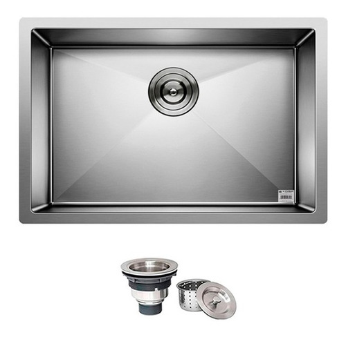 Cuba Inox Embutir Sobrepor Gourmet Quadrada Cozinha Pia 6040