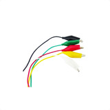 Pack 5 Cables Pinza Caimán Colores Largo 50cm [ Max ]