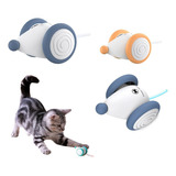 Juguete Ratoncito Interactivo Para Gatos Electrónico Usb Color Azul