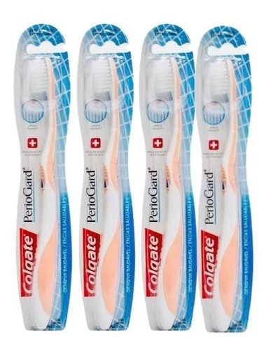 Kit De 4 Cepillos Dentales Extra Suave Colgate Periogard