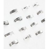 Anillos Midi Plata Ley 925 - Set 16 Anillos