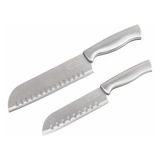 Juego De Cuchillos Santoku - De Cocina (2 Unidades, Ul Fr32h