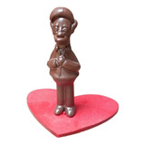 Figura Simpsons Apu De Chocolate Base Con Forma De Corazon