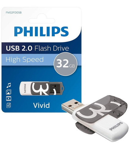 Pendrive Philips Usb 2.0 32gb / Vivid