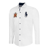 Camisa Vestir Caballero Polo Hpc 3015 Blanca 053-065 T3