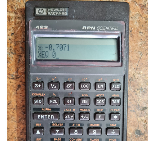 Calculadora Cientifica  Hp-42s, Programable, Coleccionala!